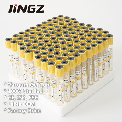 8ml Cam Pıhtı Aktivatör Flakon 16*100mm Serum Ayırıcı Pıhtı Aktivatör Tüp
