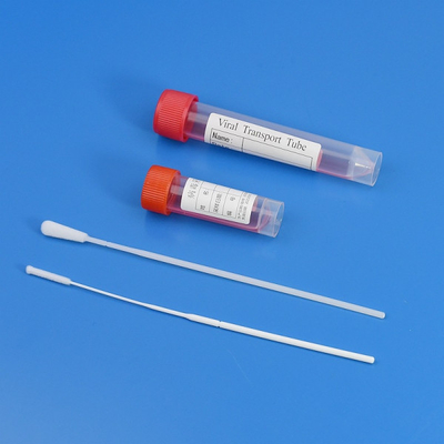 PP 5ml-10ml Virüs Örnekleme Kiti 2 adet Floklu Swab ile Vtm Örnekleme Tüpü