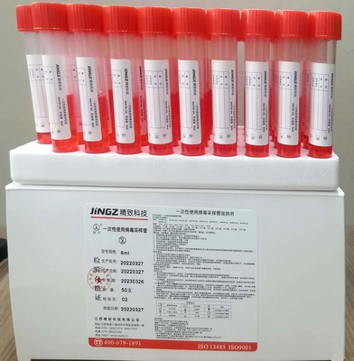 PP 5ml-10ml Virüs Örnekleme Kiti 2 adet Floklu Swab ile Vtm Örnekleme Tüpü