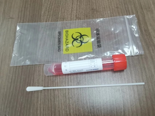 OEM ODM Vtm Örnekleme Kiti 10ml, 3ml Çözümlü Vtm Test Tüpü İnaktif Olmayan