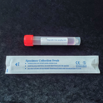 OEM ODM Vtm Örnekleme Kiti 10ml, 3ml Çözümlü Vtm Test Tüpü İnaktif Olmayan