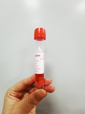 3ml Solüsyonlu Kırmızı Kapaklı 10ml Numune Swab Taşıma Tüpü