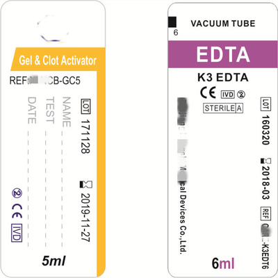 50-60mic PRP Kan Tüpü Etiketleri Tıbbi Etiket Etiketleri 10000pcs/Rulo