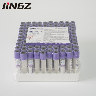 PET K3 EDTA Kan Alma Tüpü 3ml 13*75mm Püskürtülmüş Bağımlılık Yapıcılı