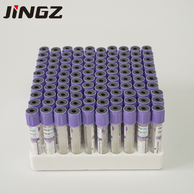 CE Onaylı K2 EDTA Tüpü Tek Kullanımlık Vakumlu Kan Alma Tüpü 13 * 75mm