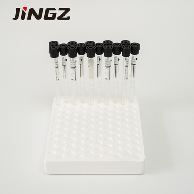 4NC ESR Sodyum Sitrat Flakon 9x120mm Siyah Kapaklı Venöz Kan Alma Tüpü