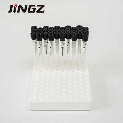4NC ESR Sodyum Sitrat Flakon 9x120mm Siyah Kapaklı Venöz Kan Alma Tüpü