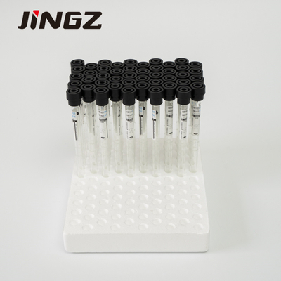 Cam %3.8 Siyah Sodyum Sitrat Tüpü 8*120mm Uzun ESR Numune Şişesi