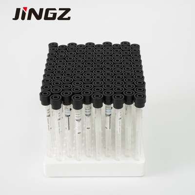4NC ESR Sodyum Sitrat Flakon 9x120mm Siyah Kapaklı Venöz Kan Alma Tüpü