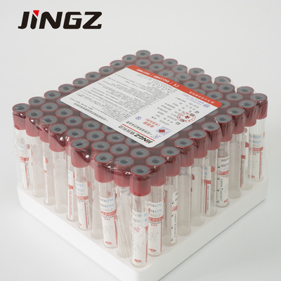 Düz Bağımlılık Yapmayan Kan Örneği Alma Tüpü Kırmızı Kapak 2-10ml