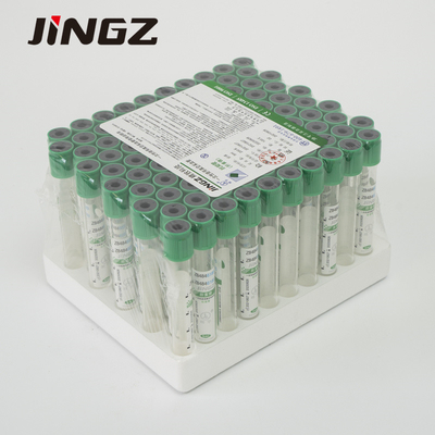 Yeşil Lityum Heparin Kan Örneği Toplama Tüpü Vakum Test Tüpü 2-10ml