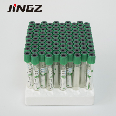 Yeşil Lityum Heparin Kan Örneği Toplama Tüpü Vakum Test Tüpü 2-10ml