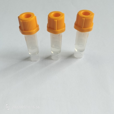 Biyokimyasal Sarı Kapaklı Kan Alma Tüpleri PP 0.5ml Jel Ayırıcı Kan Tüpleri