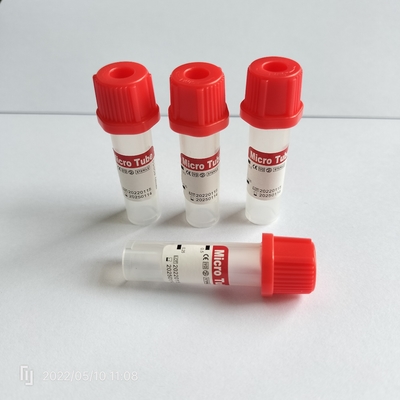 Katkı maddesi yok Kırmızı mini tüp 0.5 ml Çocuk Kan Toplama Tüpü