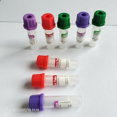 Katkı maddesi yok Kırmızı mini tüp 0.5 ml Çocuk Kan Toplama Tüpü