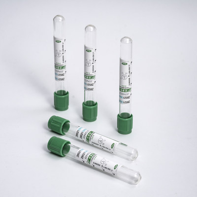 Yeşil Lityum Heparin Kan Örneği Toplama Tüpü Vakum Test Tüpü 2-10ml