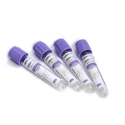CE İşareti Lavanta Üstü EDTA Tüpü 8ml-10ml Edta K3 Kan Alma Tüpleri