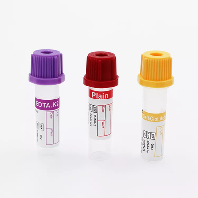 Lavanda Küçük EDTA tüpleri Mikro Vakuumsuz Edta 0.5 ml Pediatrik Test için