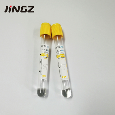 Tıbbi Muayene için CE 13 * 100mm Sst Jel Pıhtı Aktivatör Tüpü Altın Üst