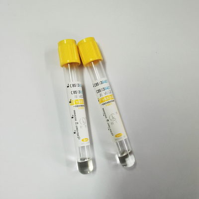 Kan Toplama 13 * 100mm için Tek Kullanımlık 6ml Plastik Jel Pıhtı Aktivatör Tüpü