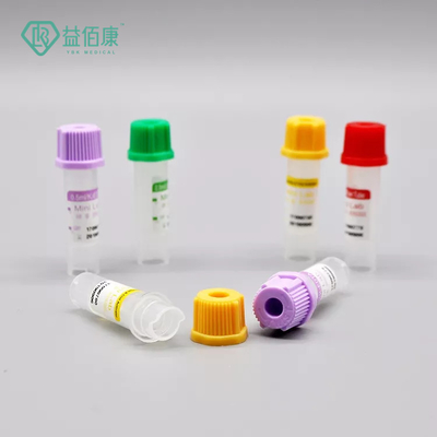 Heparin Vacuum Mikro Kan Alma Tüpü Tek Kullanımlık 0.5ml PP 8*45mm