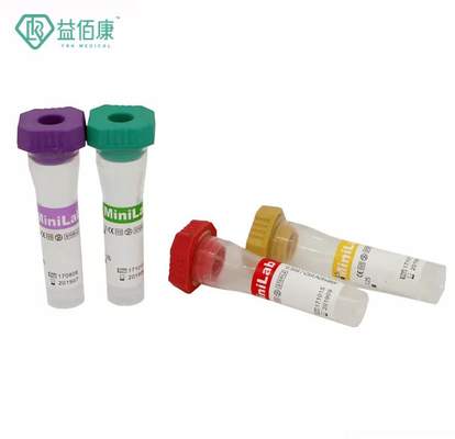 0.25ml 0.5ml 0.1ml Pediatrik Kan Alma Tüpleri Vakumsuz Edta Kan Testi Tüpü
