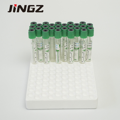 Tıbbi kan toplama tüpü Pet / Glass Green Heparin Test tüpü