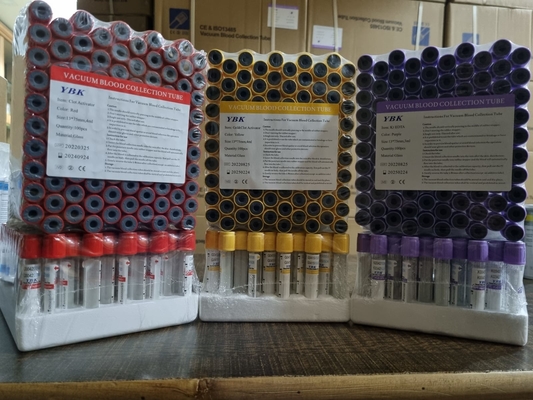 13*75mm Vacuum Kan Örneği Toplama Tüpü Edta Tüpü Jel Tüpü 1-10ml