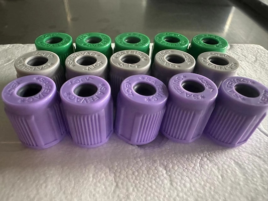 SAFEVAC Kapalı Tip Kauçuk Tıpalı Kan Tüpü Kapağı Dia.13mm Montajlı Kapak