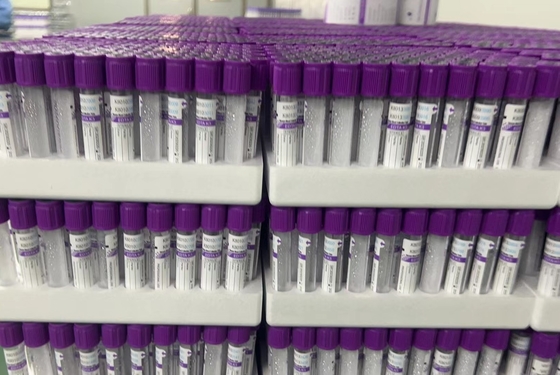 Radyasyon Sterilize Vakum EDTA Kan Alma Tüpü 3ml 13 * 75mm Cam Test Tüpü