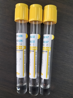 Sarı Gel Pıhtı Aktivatörü tüp tıbbi kan toplama tüpleri 2ml-10ml