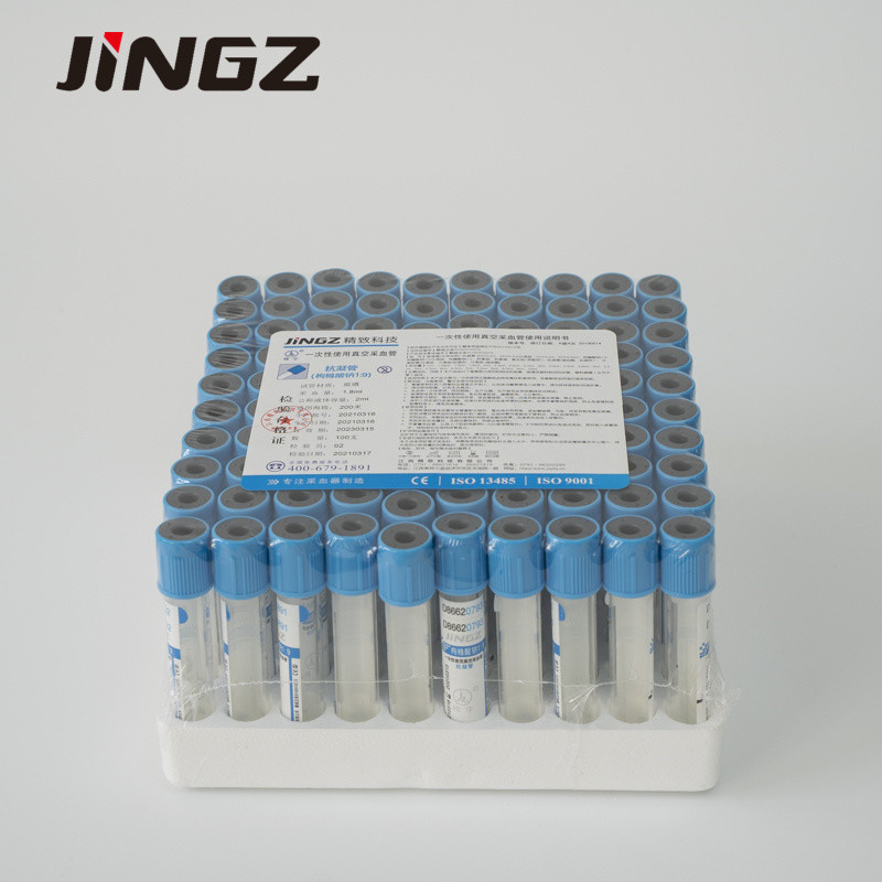 Kan Toplama için Cam PET Sitrat Vacuum Tüpler 2.7 Ml Sodyum Sitrat Tüpü