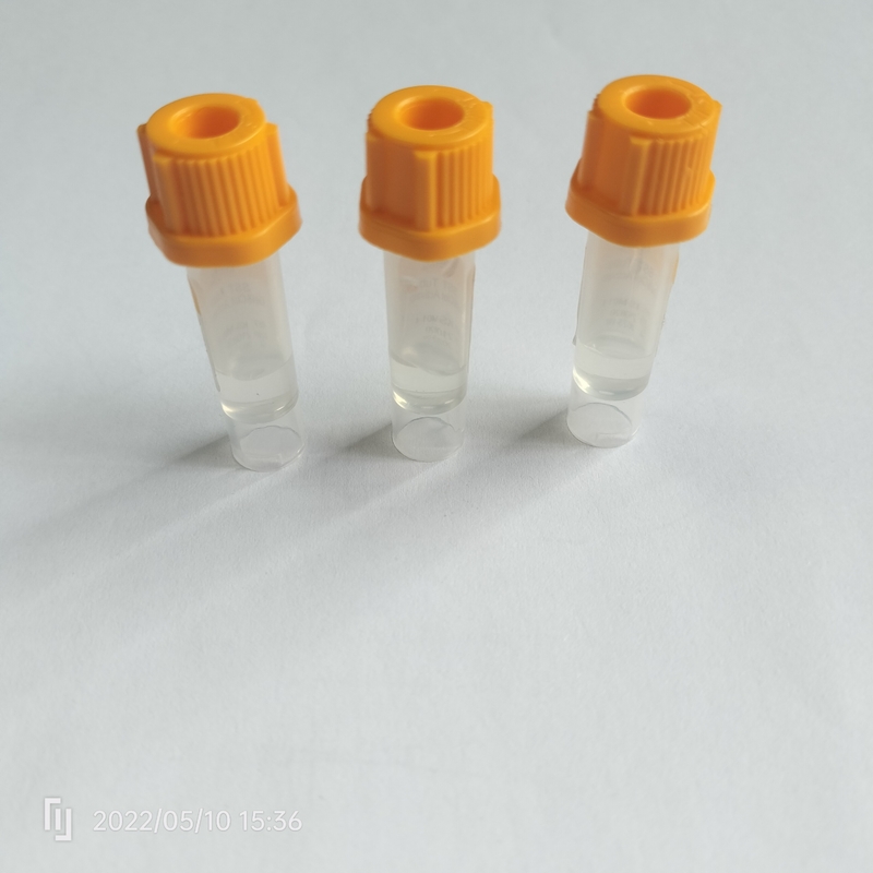 Biyokimyasal Sarı Kapaklı Kan Alma Tüpleri PP 0.5ml Jel Ayırıcı Kan Tüpleri