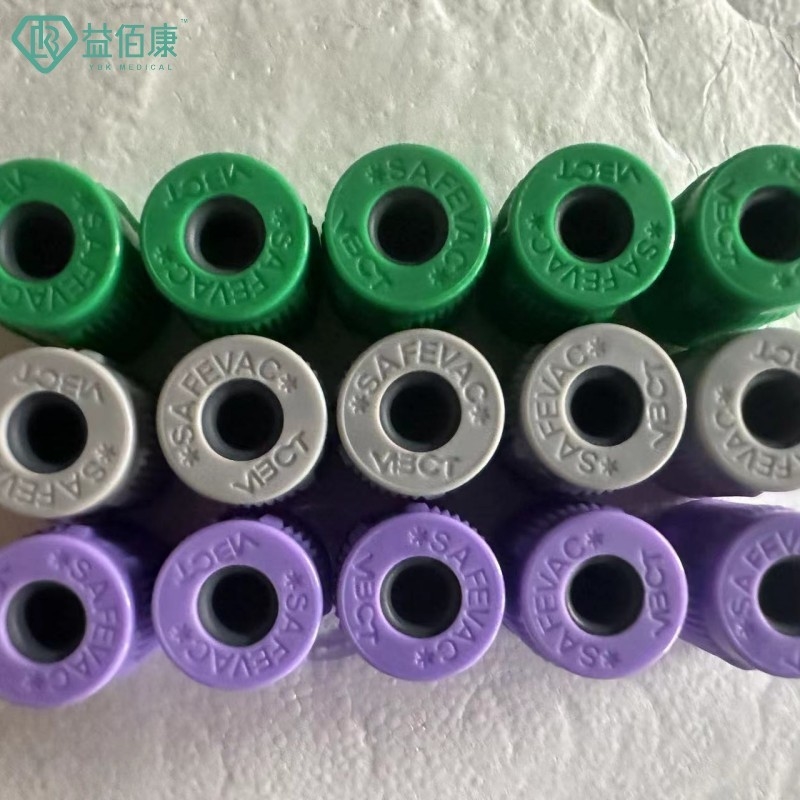 SAFEVAC Kapalı Tip Kauçuk Tıpalı Kan Tüpü Kapağı Dia.13mm Montajlı Kapak