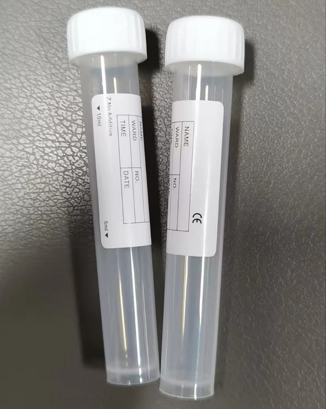 White Cap Plain Test Tube 10ml 16*100mm Laboratuvar Örneği Taşıma için